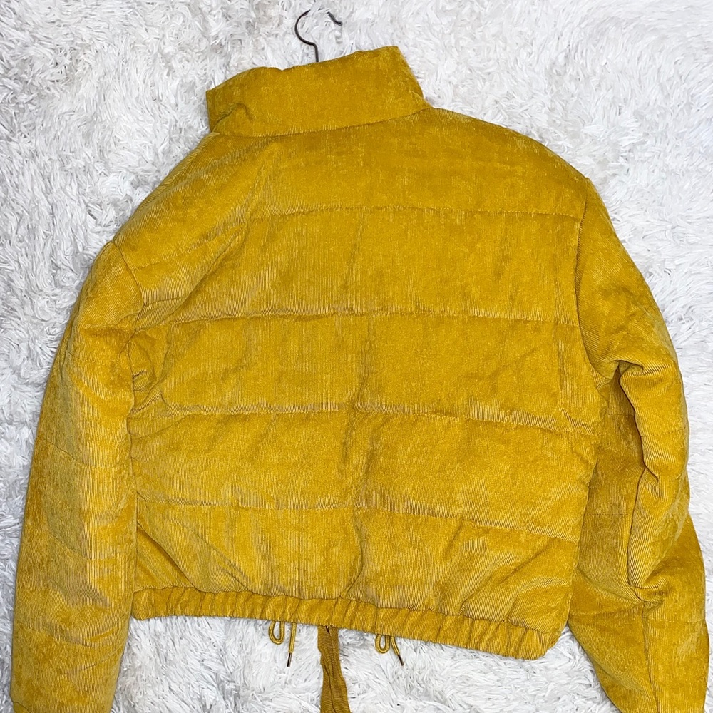 Mustard Puffer Coat - Picture 2 of 2